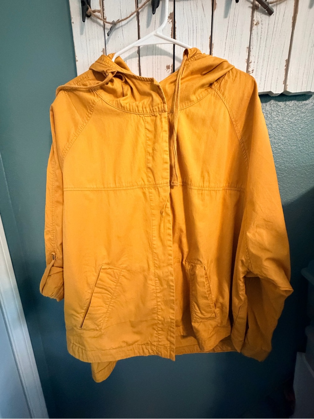 UNIONBAY Mustard Yellow Hooded jacket